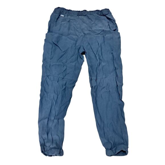 Aritzia Wilfred Gray Silk Blend Drawstring Pants Small Relaxed Tapered - Picture 8 of 8